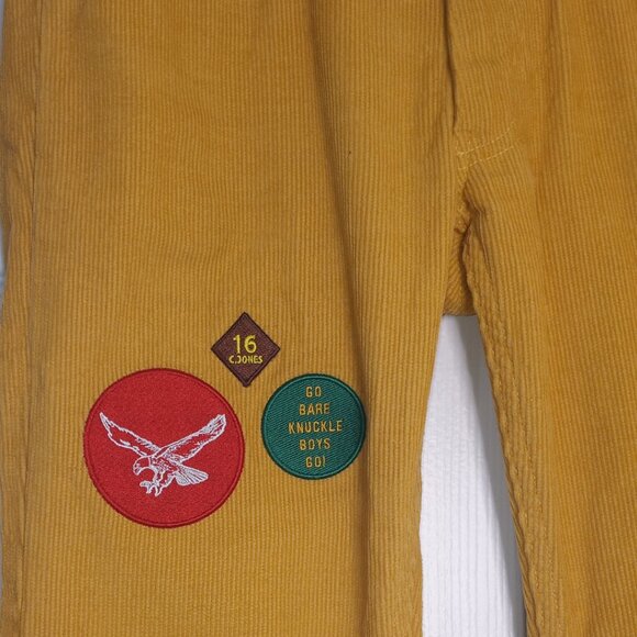 Bare Knuckles Gold Corduroy Bootcut Pants - Picture 5 of 8